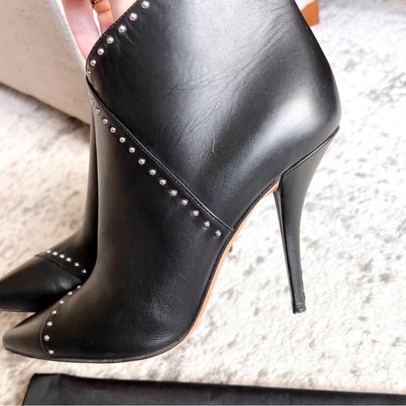 Givenchy studded pointed toe stiletto ankle boots 38 - Picture 3 of 8